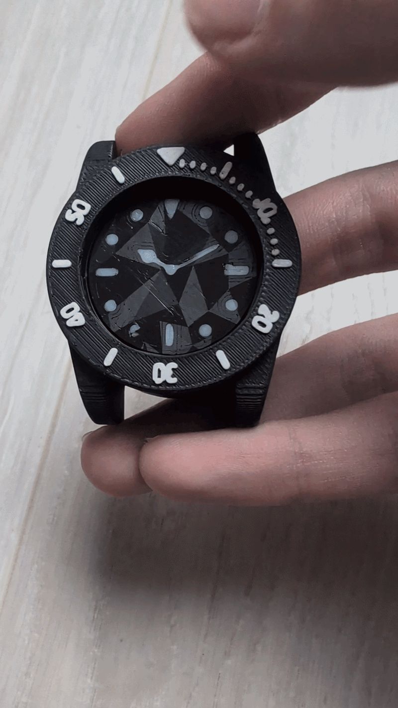 The fidget watch MIX : Clicker+Slider