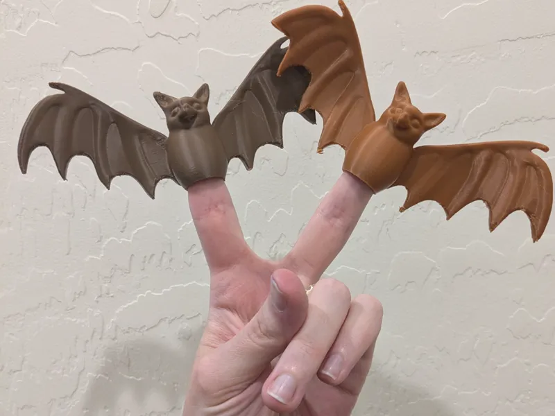 Bat Finger Puppet (fun for Halloween!)