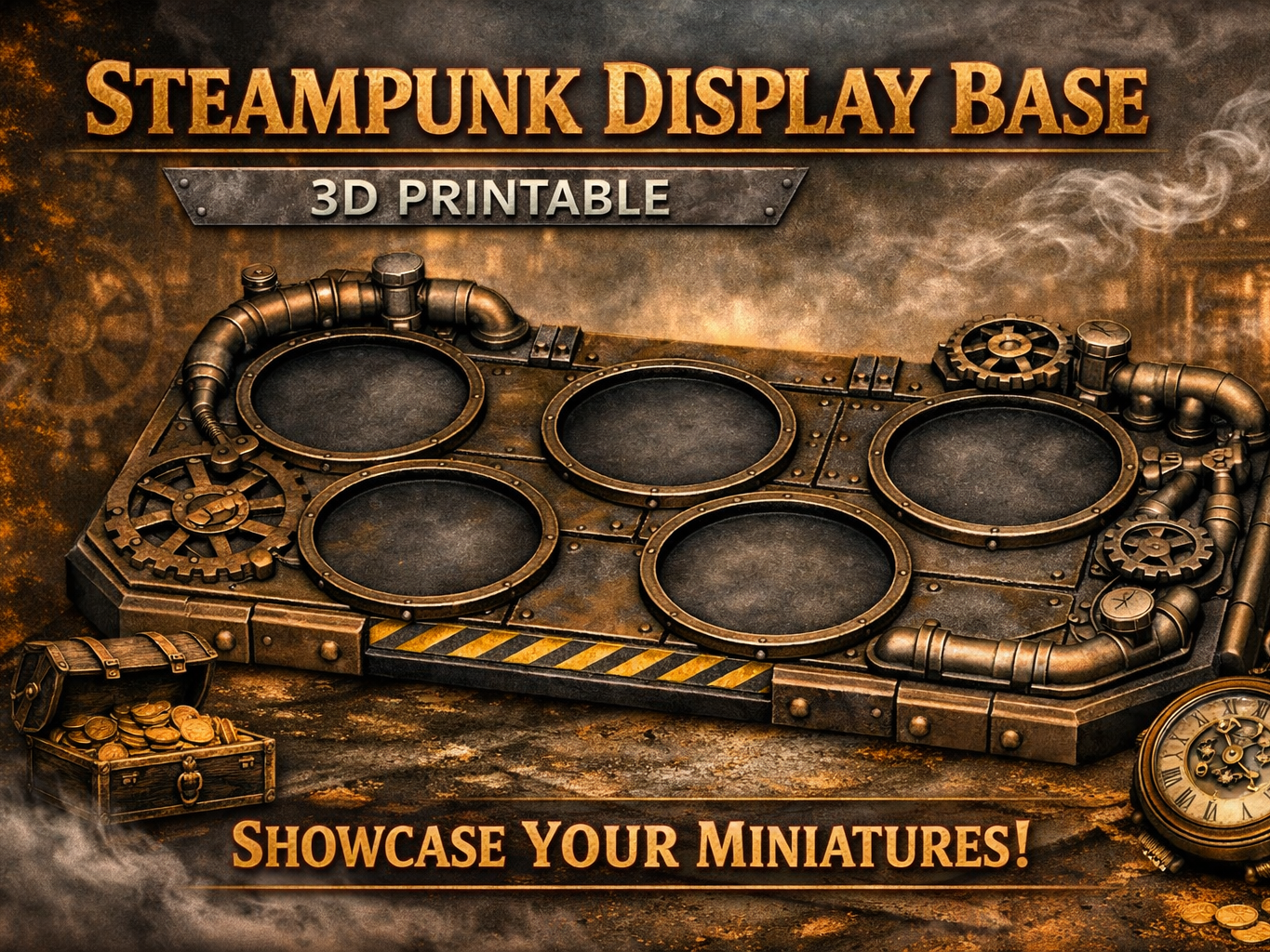 STEAMPUNK DISPLAY BASE - ESPOSITORE