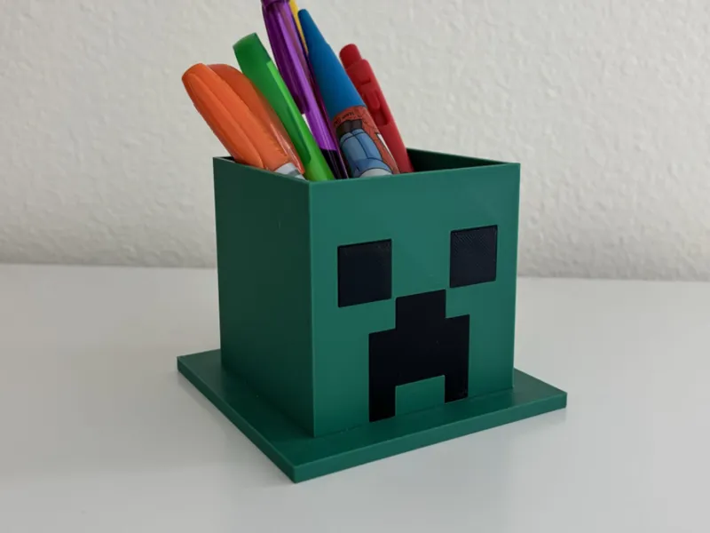 Minecraft Creeper Pencil Organizer