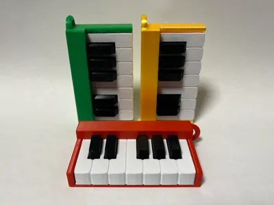 Assemblable Mini Piano Keychain