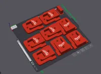 8x  1plate. No Supports, 4 walls, 20% infill