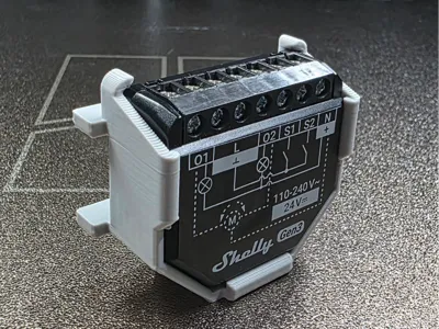 Shelly 2PM holder for Merten