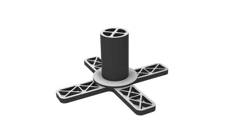 Horizontal spoolholder