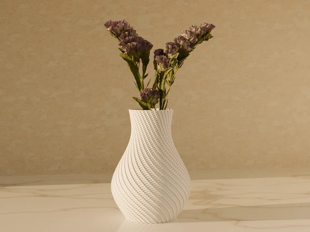 Tall Vase with crossing lines by Patapouf_09 MakerWorld