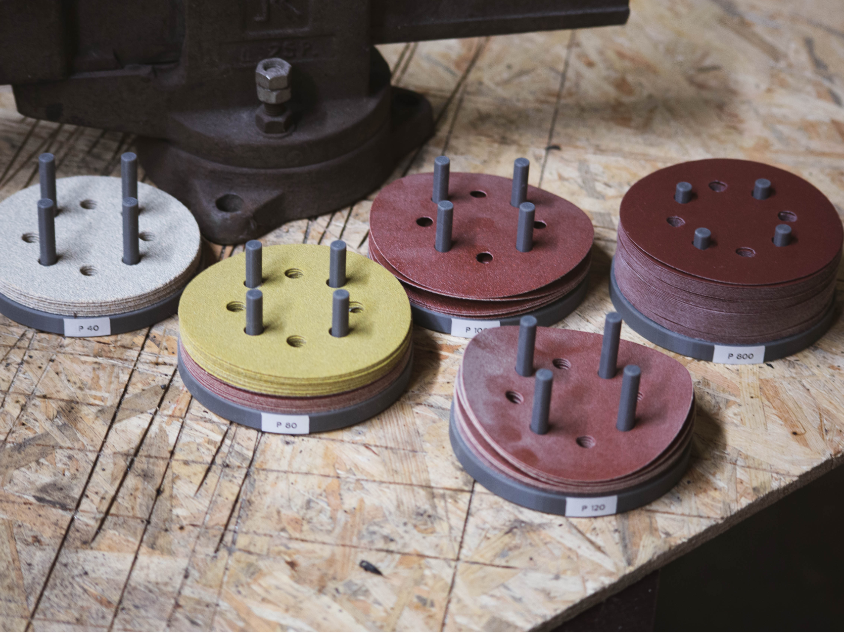 125mm Sandpaper Disc Storage (Stackable)