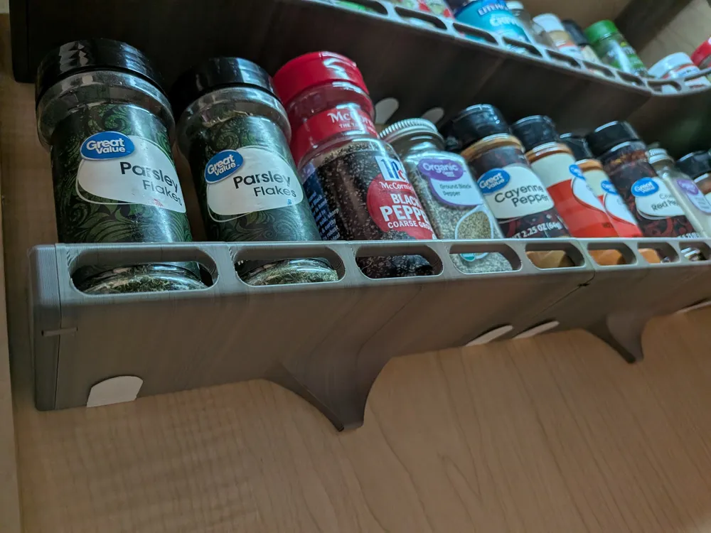 Spice Invaders — The Zero-Drill Spice Rack System - Free 3D Print Model ...