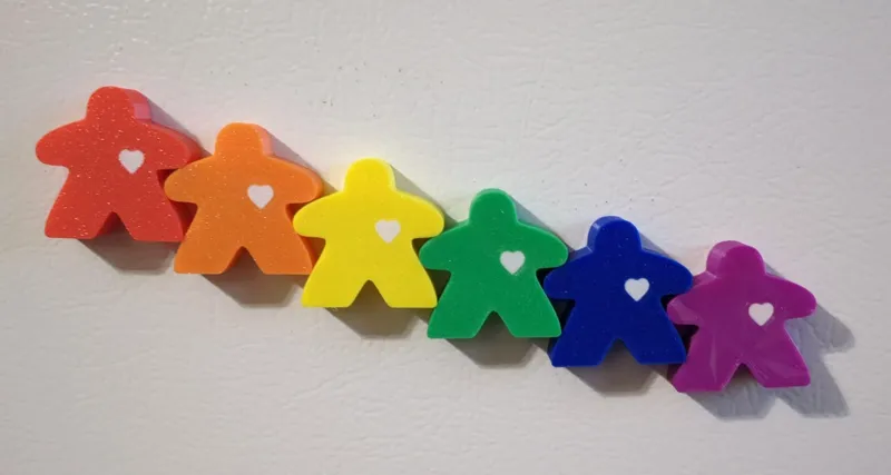 Meeple Refrigerator Magnet