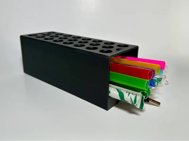 Straw Storage Box