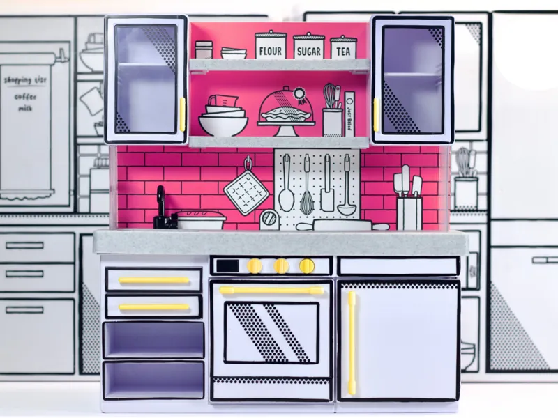 Countertop for MGA Miniverse Kitchen Playset