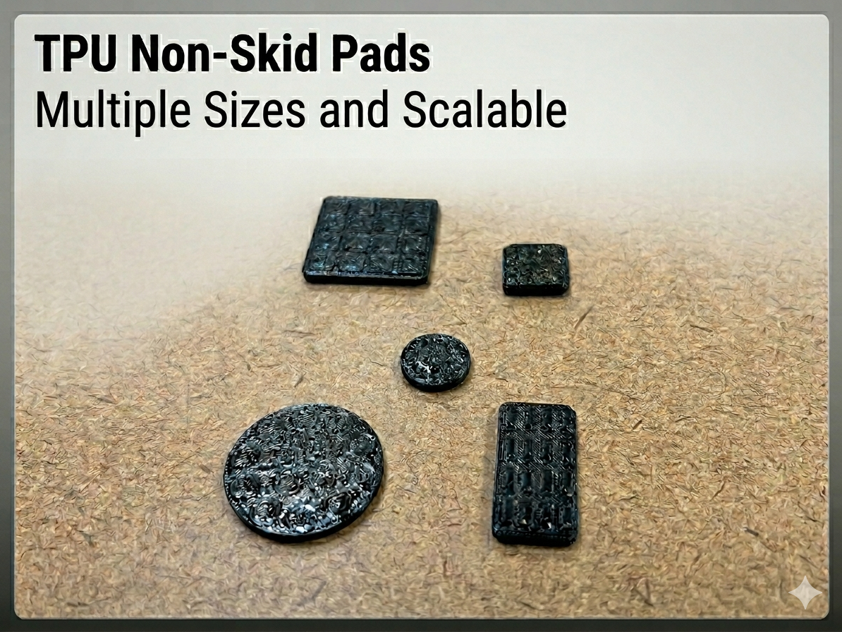 The Grip Pack: Multi-Shape Anti-Slip TPU Pads/Feet