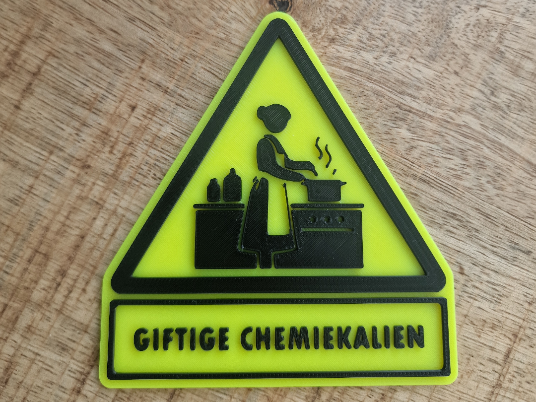 Giftige Chemikalien Schild