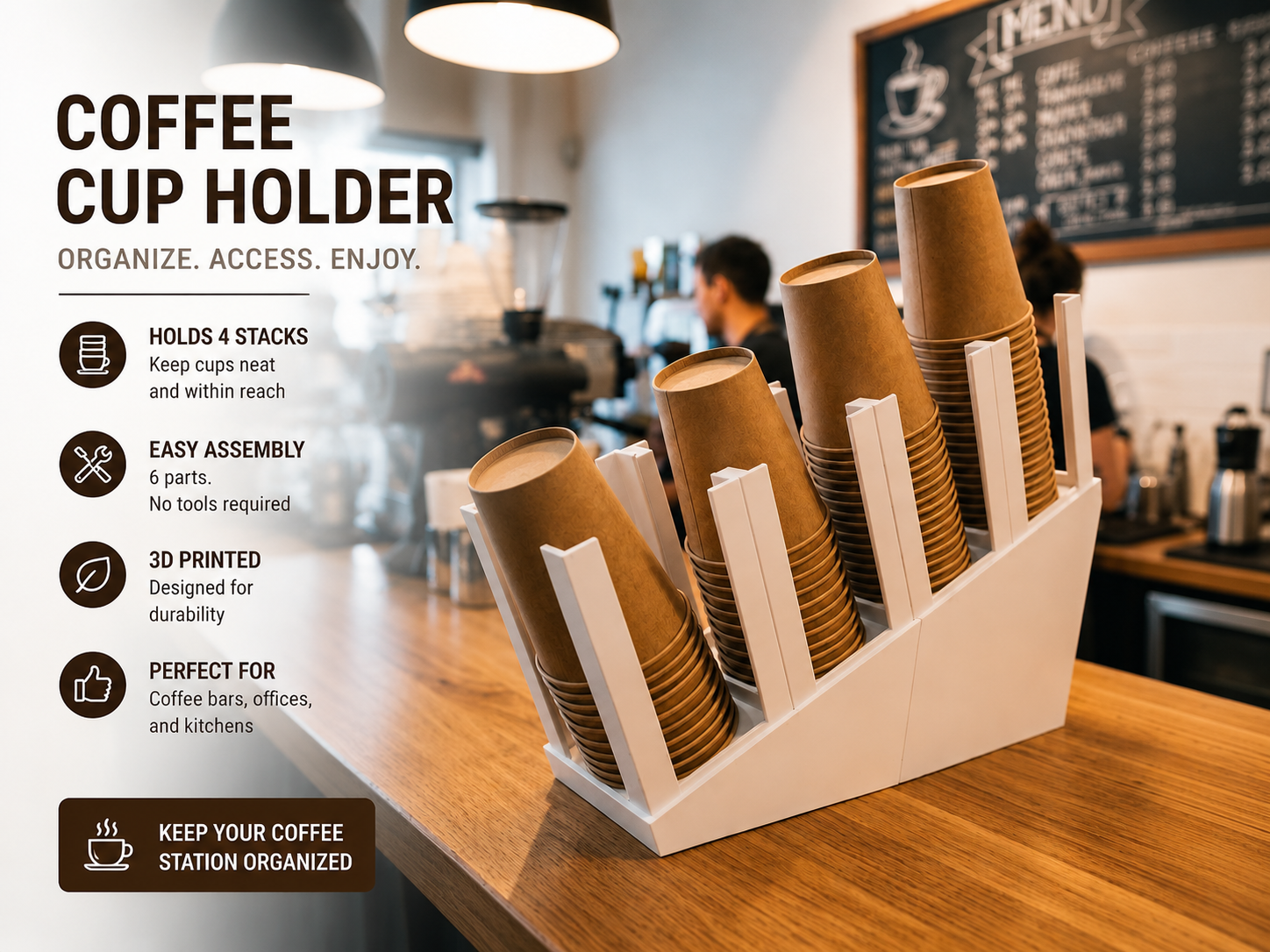 COFFEE CUP ORGANIZER