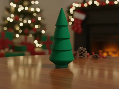 Minimalist Fuzzy Christmas Tree – 170 mm