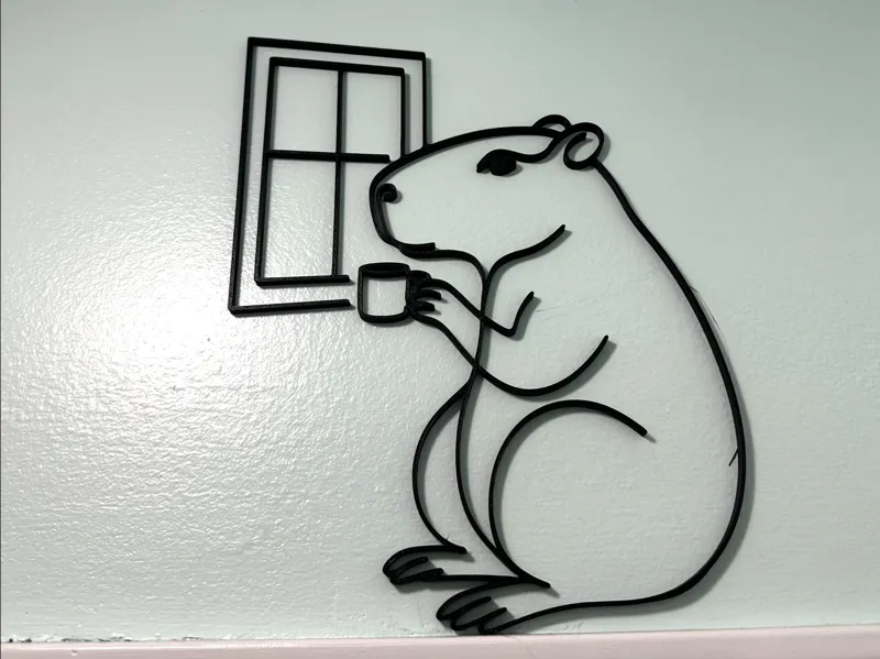 Capybara Coffee Wall Art - CoffeeBara