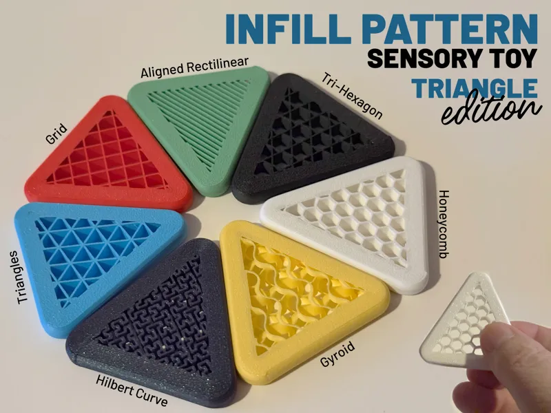 Infill Pattern Sensory Toy — Triangle Edition