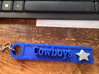 cowboys keychain 