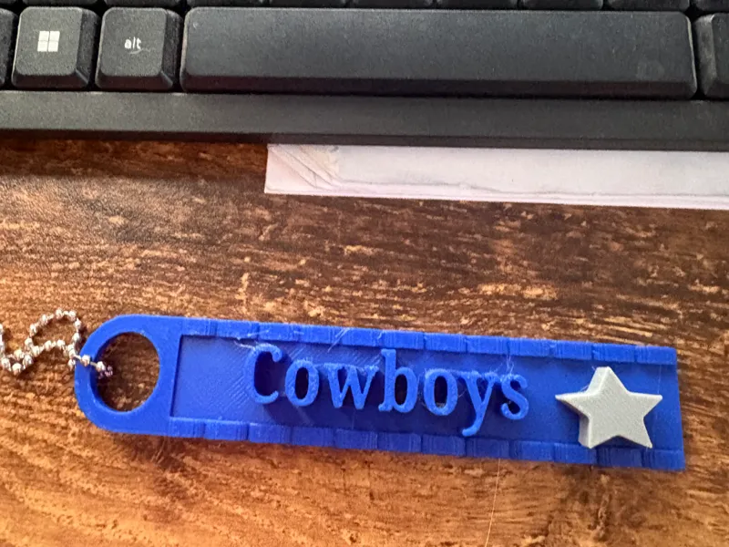 cowboys keychain 