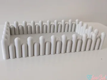 Bandeja organizadora: Modern Wavy Picket Decor Tray - Cozy Place / Blank — vista de referencia 4