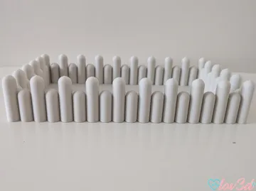 Bandeja organizadora: Modern Wavy Picket Decor Tray - Cozy Place / Blank — vista de referencia 5