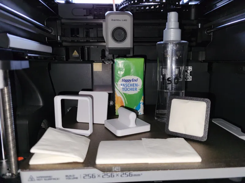 Bauplattenreiniger für Papiertaschentücher