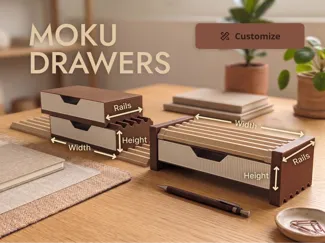 Moku Drawers - Parametric Modular Storage