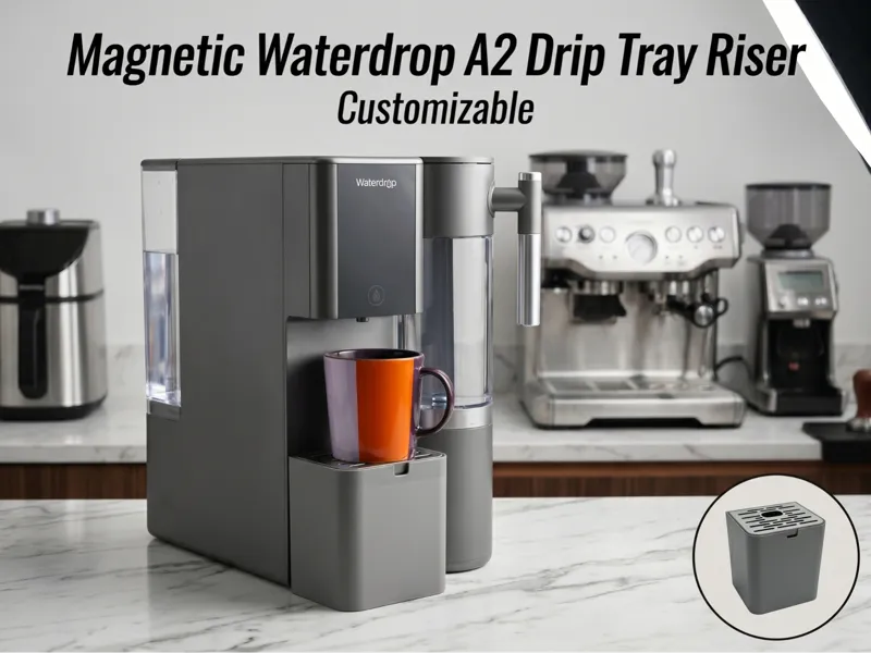 Customizable Magnetic Waterdrop A2 Drip Tray Riser