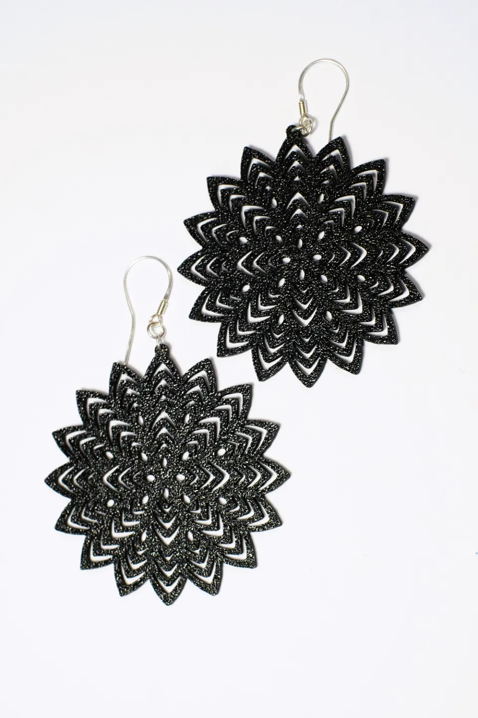 Earrings mandala folk kurpie view 2