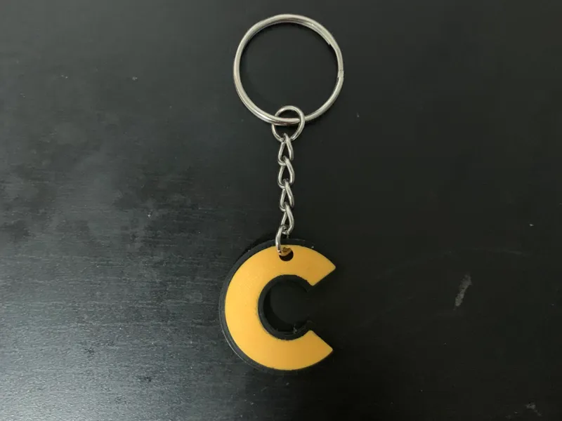 Letter C Keychain