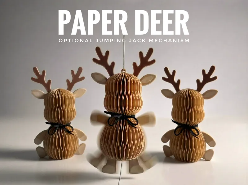 Christmas Deer Toy - Fidget Ornament & Table Decor