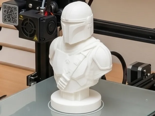 Star Wars The Mandalorian Bust 3D Print Model 22