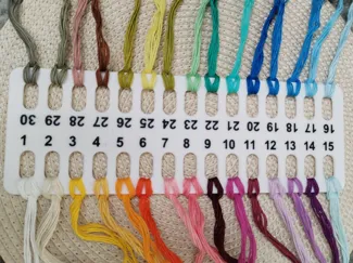 cross stitch floss organizer 30 holes