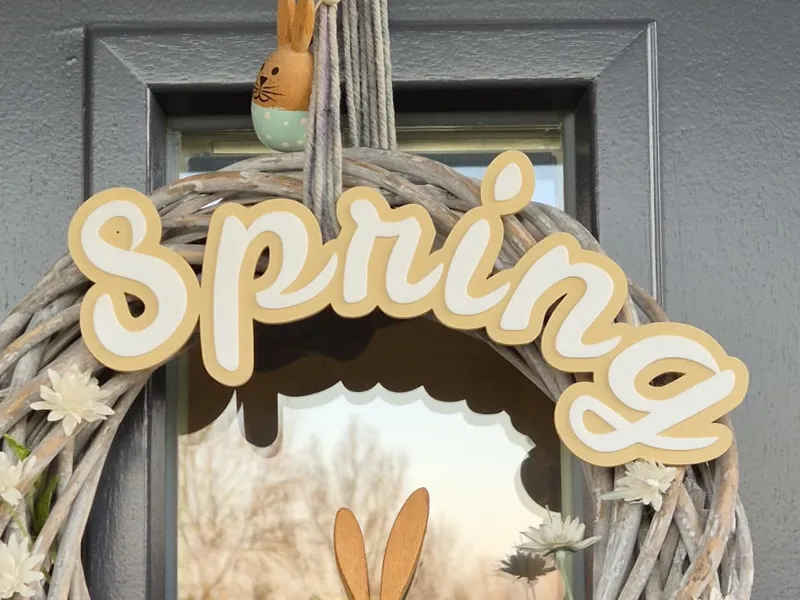 Spring – Two-Color Decorative Lettering