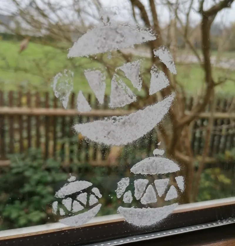 Wiederverwendbare Fenster Weihnachts Schablone 8