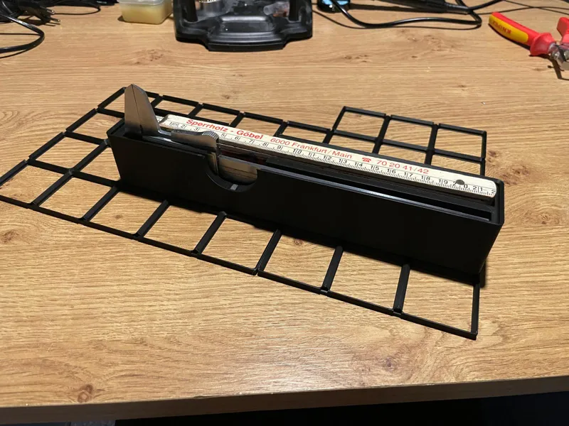 Gridfinity Calliper and folding rule holder (1x6)