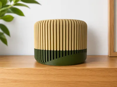 Modern Ribbed Planter - Hidden Drainage Reservoir