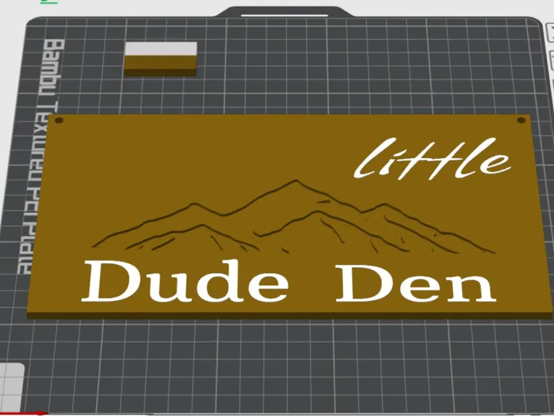 Little Dude Den Sign (add your child's name)
