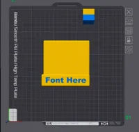 Editable text - add any text you would like! AMS required