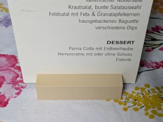 Minimalist Wedding Menuholder – Card Stand