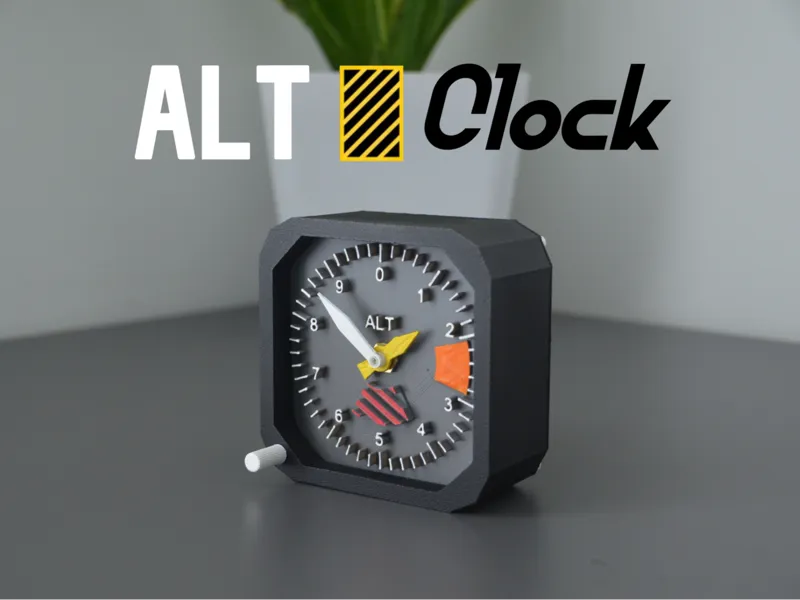 Altimeter Desk Clock