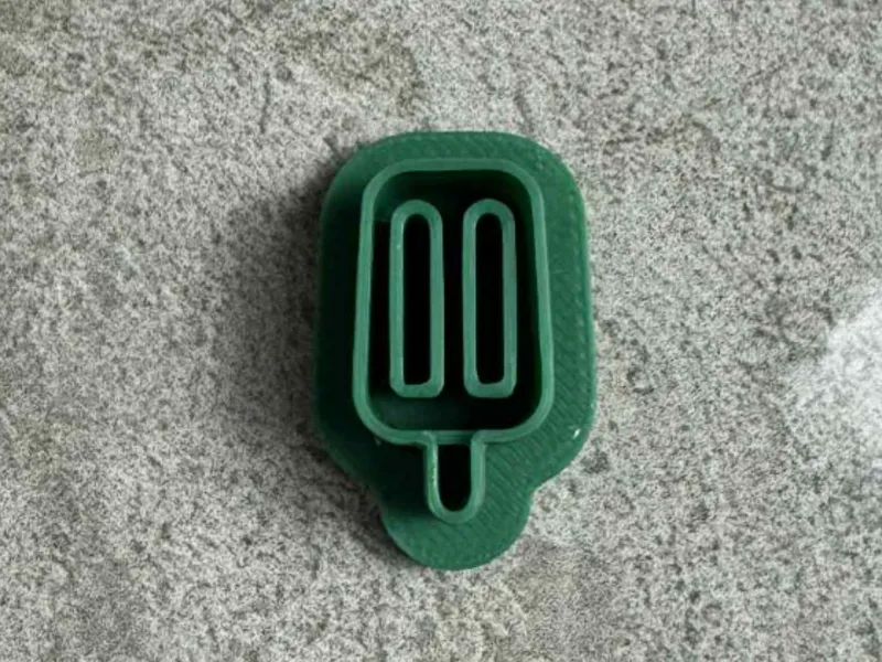 square polymer clay popsicle cutter