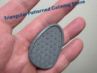 Calming Stone - Triangular Pattern
