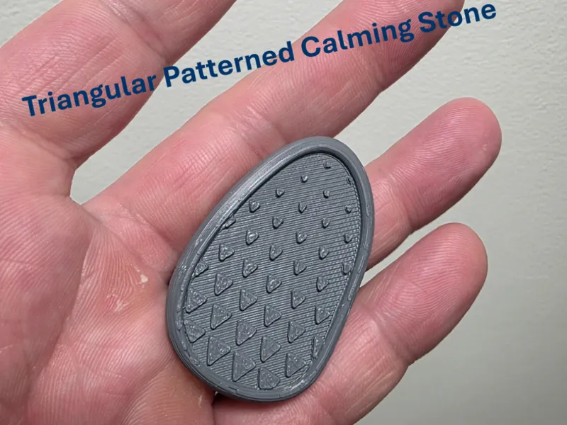 Calming Stone - Triangular Pattern