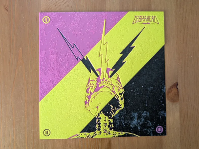 Zebrahead 3-2-1 artwork hueforge