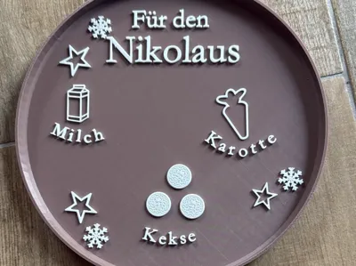 Plate for Santa Claus