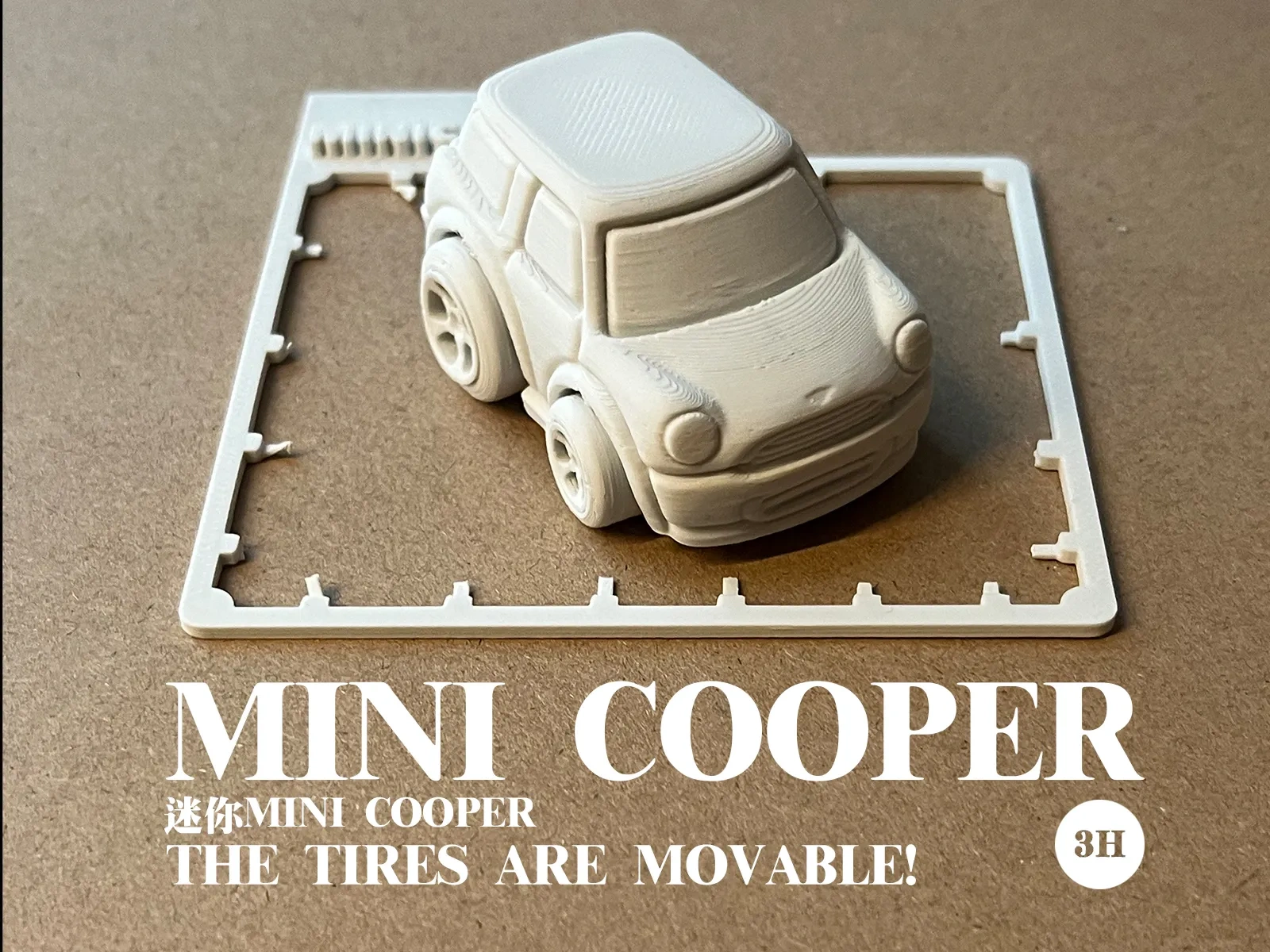 Mini Cooper hareketli montaj oyuncak araba