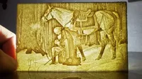 Lithophane George Washington en prière — photo 2