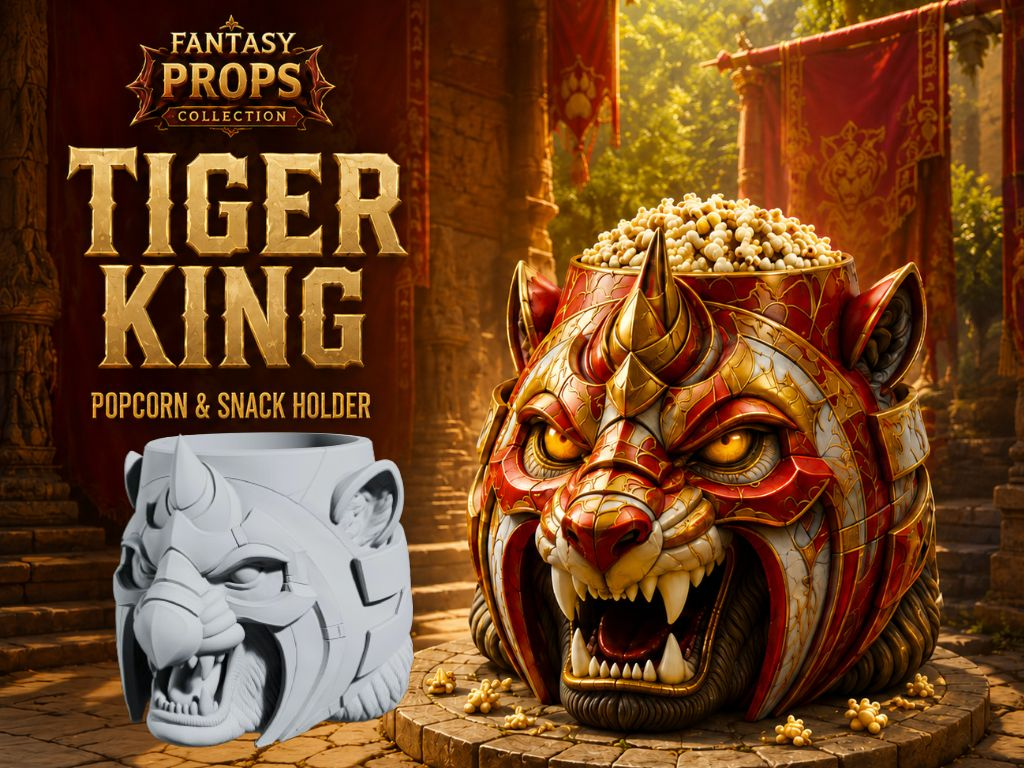 Tiger King Snakcs & Popcorn Holder