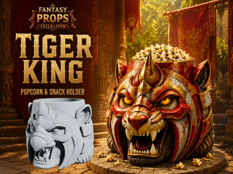Tiger King Snakcs & Popcorn Holder