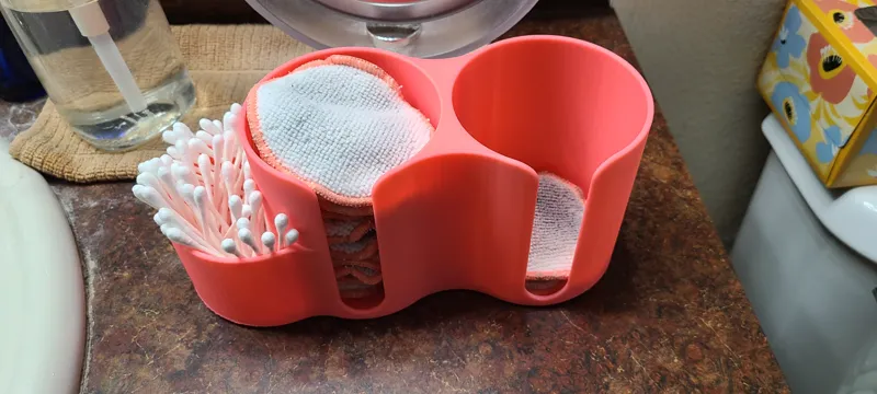 Cotton rounds and swabs holder